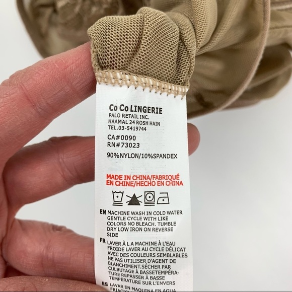 REVAMPED Beige Lace Teddy Bodysuit size Medium - Picture 7 of 9